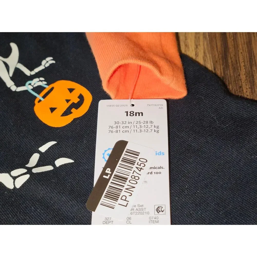 Carter's 18M Toddler Halloween Dinosaur 4pc Snug Fit Pajama Sets Just One You